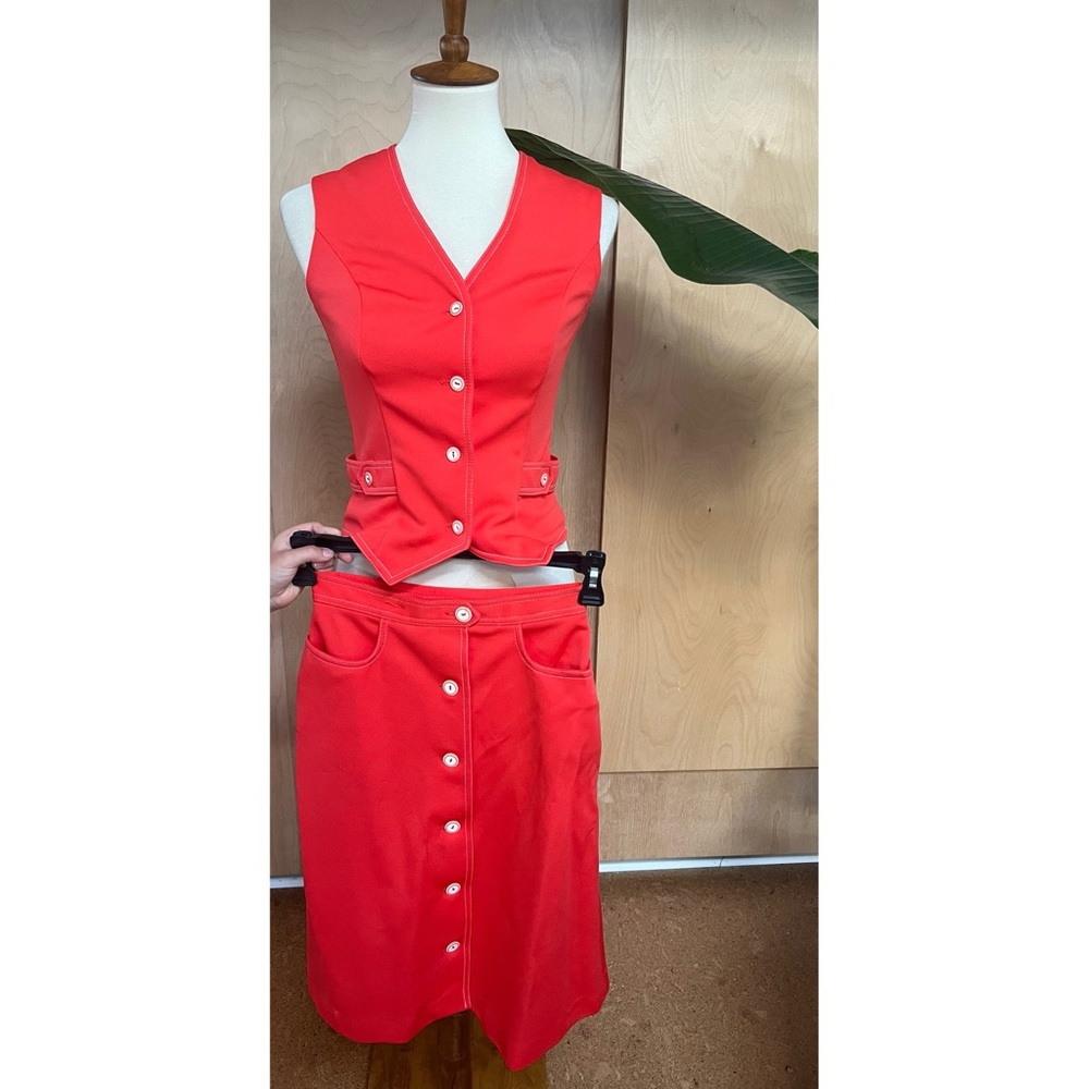 🌼NEW TO CLOSET🌼 Vtg Authentic Alex Colman - Totally MOD Skirt Set